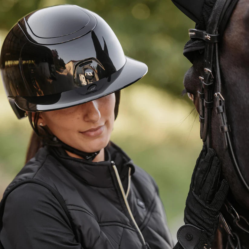 Casco de equitación Strixx Back on Track Gloss/Gloss Visera Solar