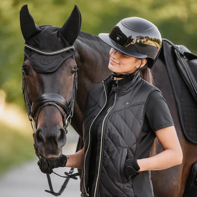 Casco de equitación Strixx Back on Track Gloss/Gloss Visera Solar