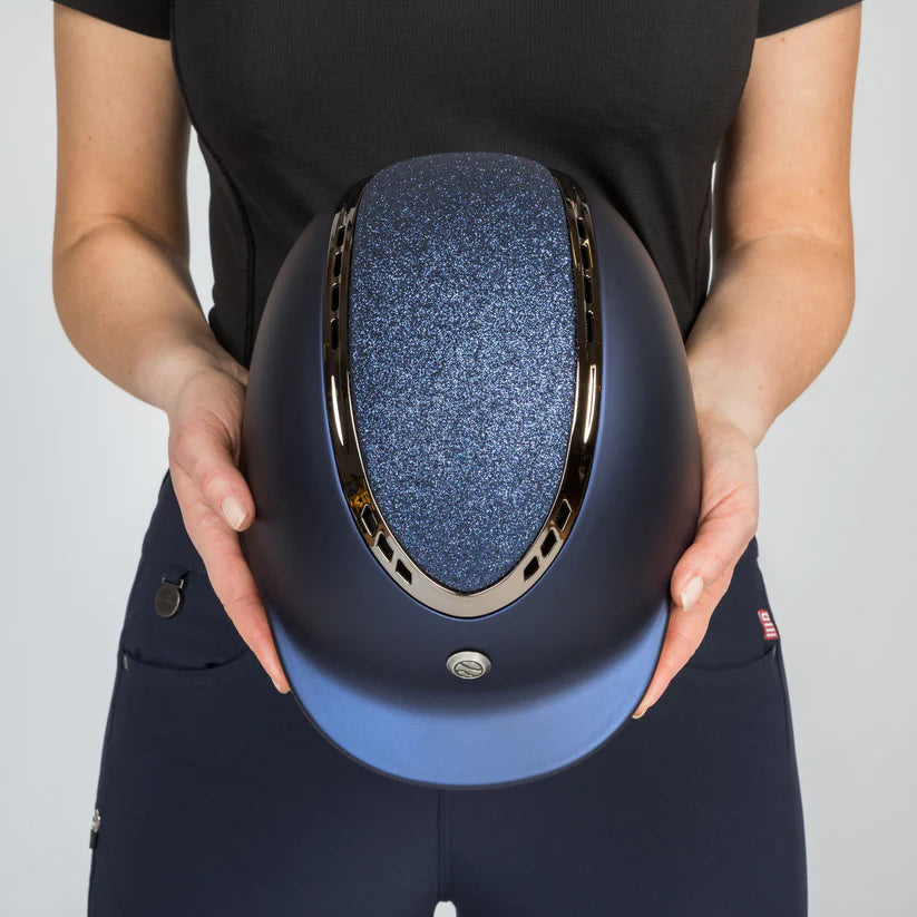 Casco de equitación EQ3 Pardus Smooth Top Strass