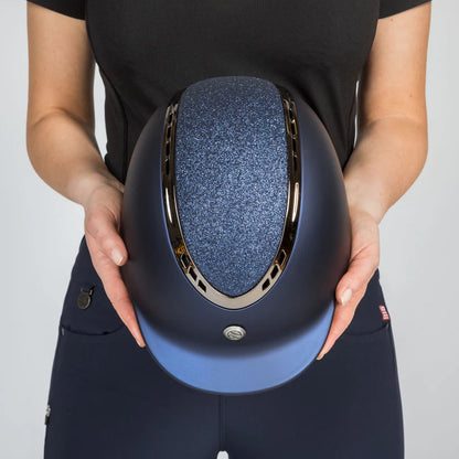 Casco de equitación EQ3 Pardus Smooth Top Strass