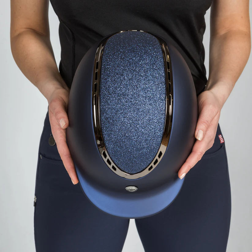 Casco de equitación EQ3 Pardus Smooth Top Strass