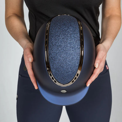 Casco de equitación EQ3 Pardus Smooth Top Strass