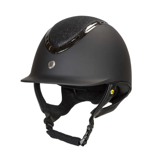 Casco de equitación EQ3 Pardus Smooth Top Strass
