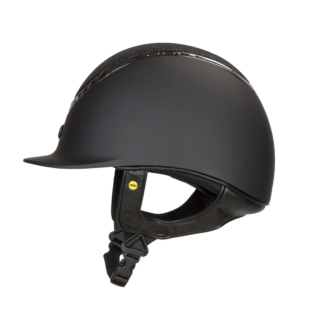 Casco de equitación EQ3 Pardus Smooth Top Strass