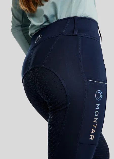 MoCha Legging YR estampado holográfico y brillis  F/G - Navy