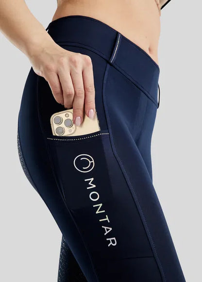 MoCha Legging YR estampado holográfico y brillis  F/G - Navy