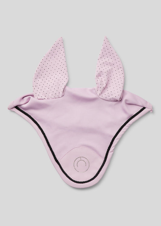 MoFly Orejeras de verano Mesh Softshell y logo en brillis color champán - Cheeky Pink