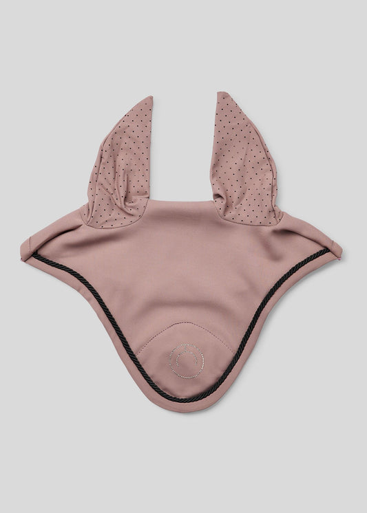 MoFly Orejeras de verano Mesh Softshell y logo en brillis color champán - Blush