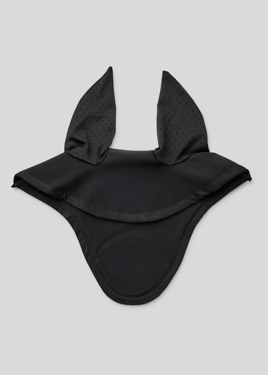 MoFly Orejeras de verano Mesh Softshell y logo en brillis color champán - Negro
