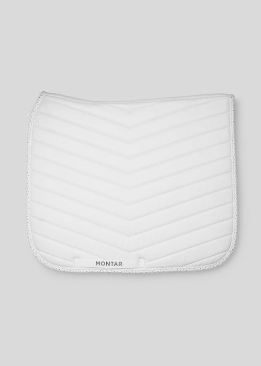 FAIR sudadero doma Montar con Gun Metal Cristales - Blanco