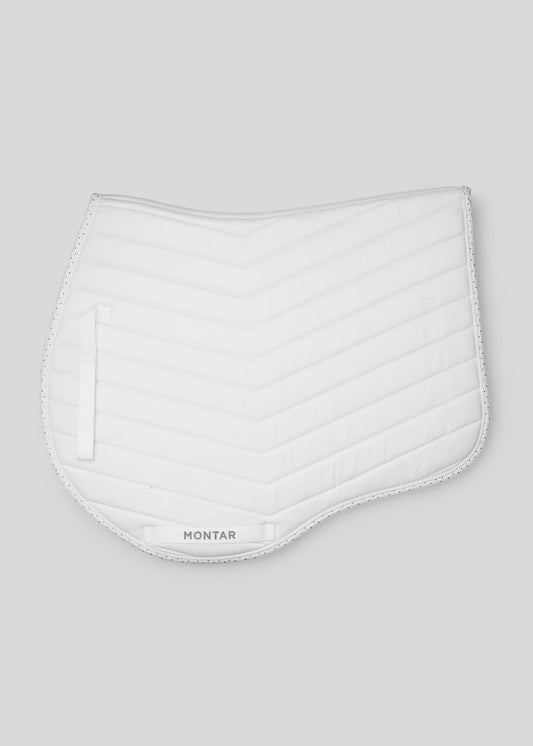 FAIR sudadero salto Montar con Gun Metal Cristales - Blanco