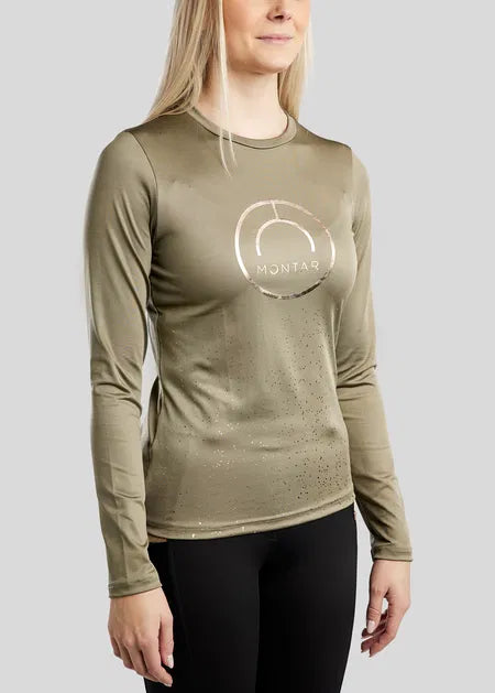 MoNille Baselayer con detalles en Rose Gold - Dusty Green