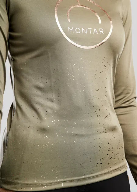 MoNille Baselayer con detalles en Rose Gold - Dusty Green