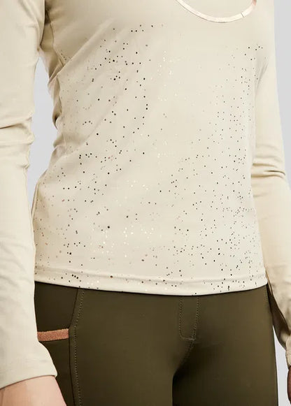 MoNille Baselayer con detalles en Rose Gold -Warm Ligh Grey