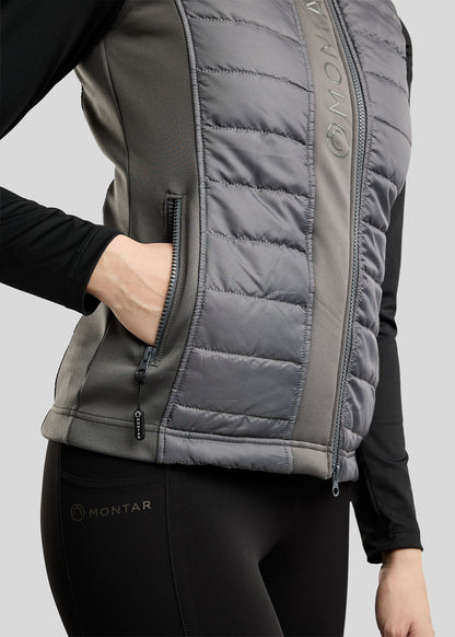 Emma chaleco Softshell Hybrid - Gris