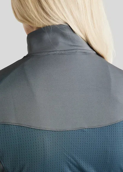 MoStella chaleco Nylon con Mesh and Contrast Logo - Dark Slate
