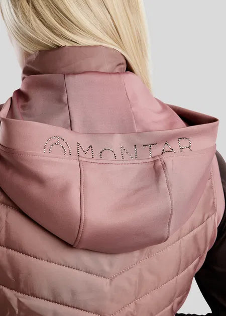 MoEliza Hybrid bodywarmer Gun metals - Dusty Rose