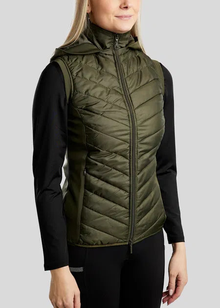 MoEliza Hybrid bodywarmer Gun metals - Olive