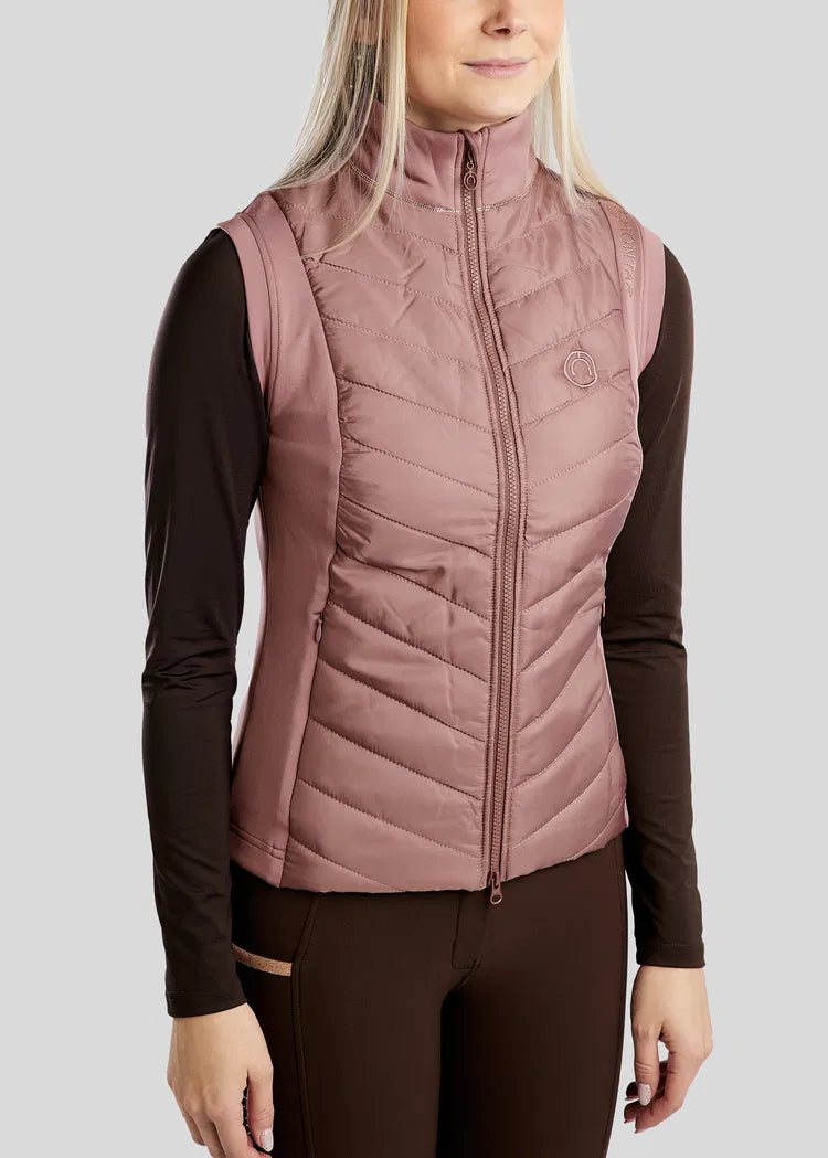 MoMari Hybrid Bodywarmer con detalles Rosegold - Dusty Rose