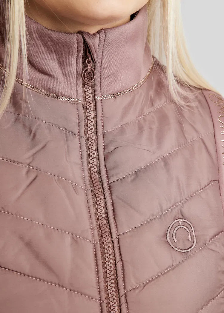 MoMari Hybrid Bodywarmer con detalles Rosegold - Dusty Rose