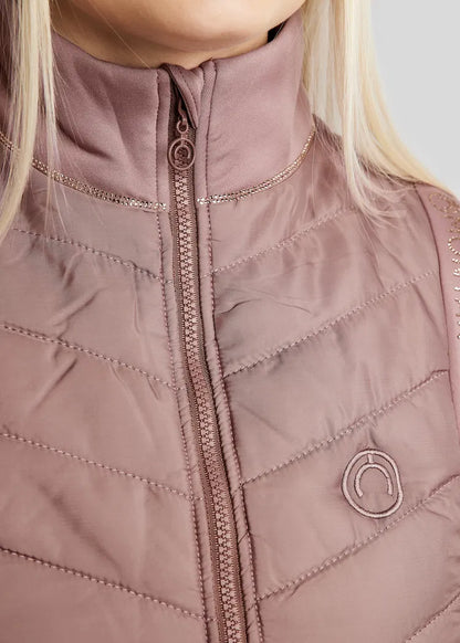 MoMari Hybrid Bodywarmer con detalles Rosegold - Dusty Rose