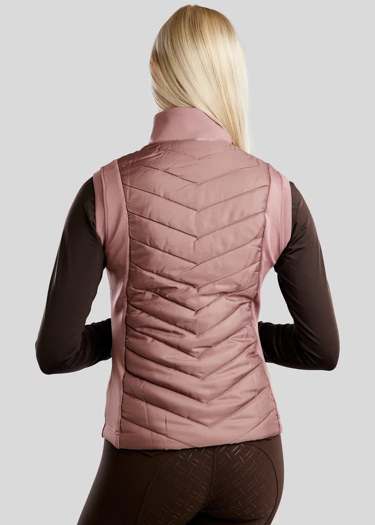 MoMari Hybrid Bodywarmer con detalles Rosegold - Dusty Rose