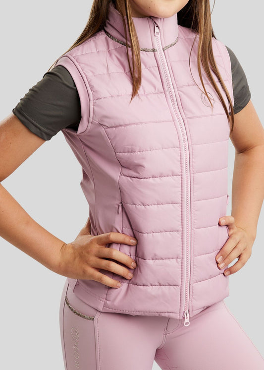 MoLila Chaleco Hybrid Bodywarmer Cristales caviar - Candy Pink