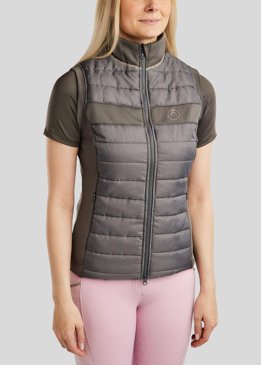 MoLila Chaleco Hybrid Bodywarmer Cristales caviar - Gris