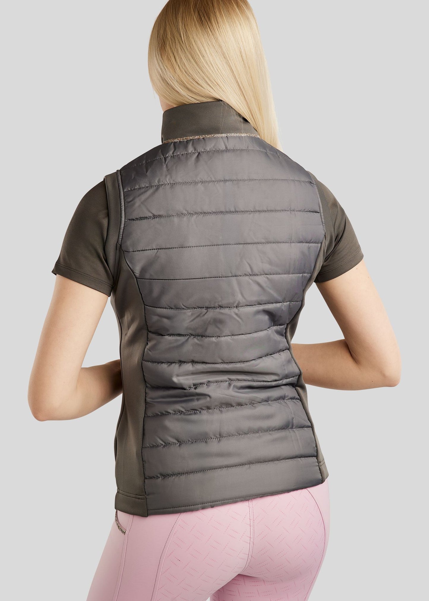 MoLila Chaleco Hybrid Bodywarmer Cristales caviar - Gris