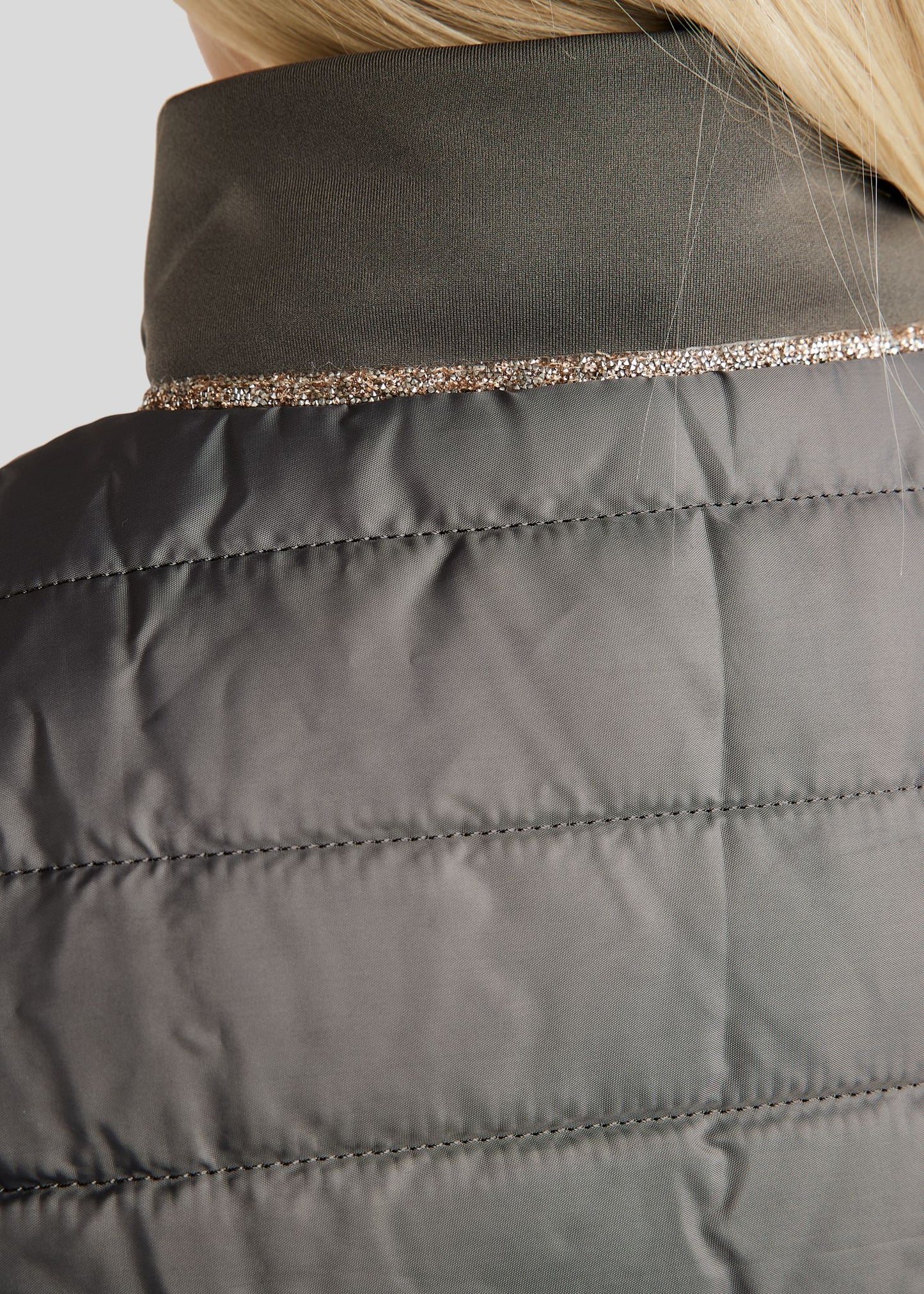 MoLila Chaleco Hybrid Bodywarmer Cristales caviar - Gris