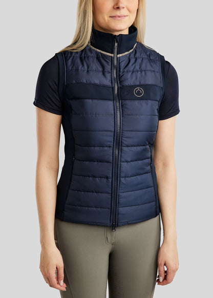 MoLila Chaleco Hybrid Bodywarmer Cristales caviar - Navy