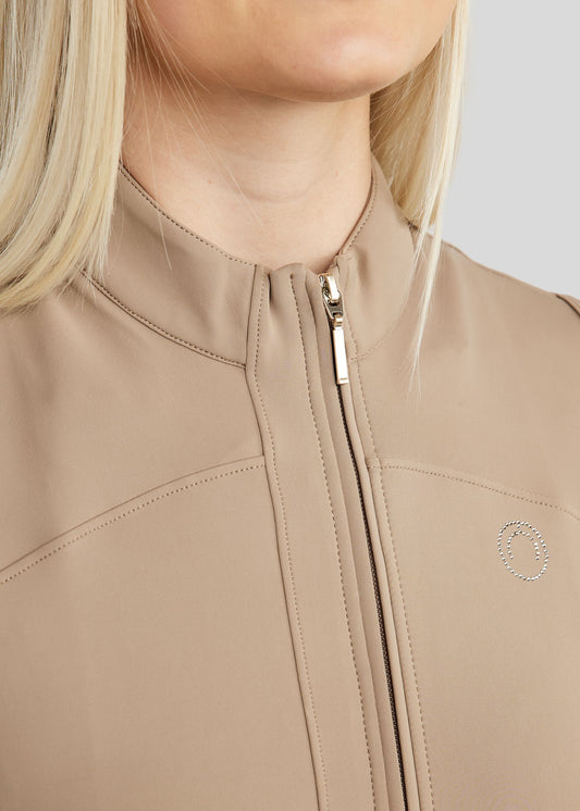 MoDahne Vest con cristales champagne - Taupe