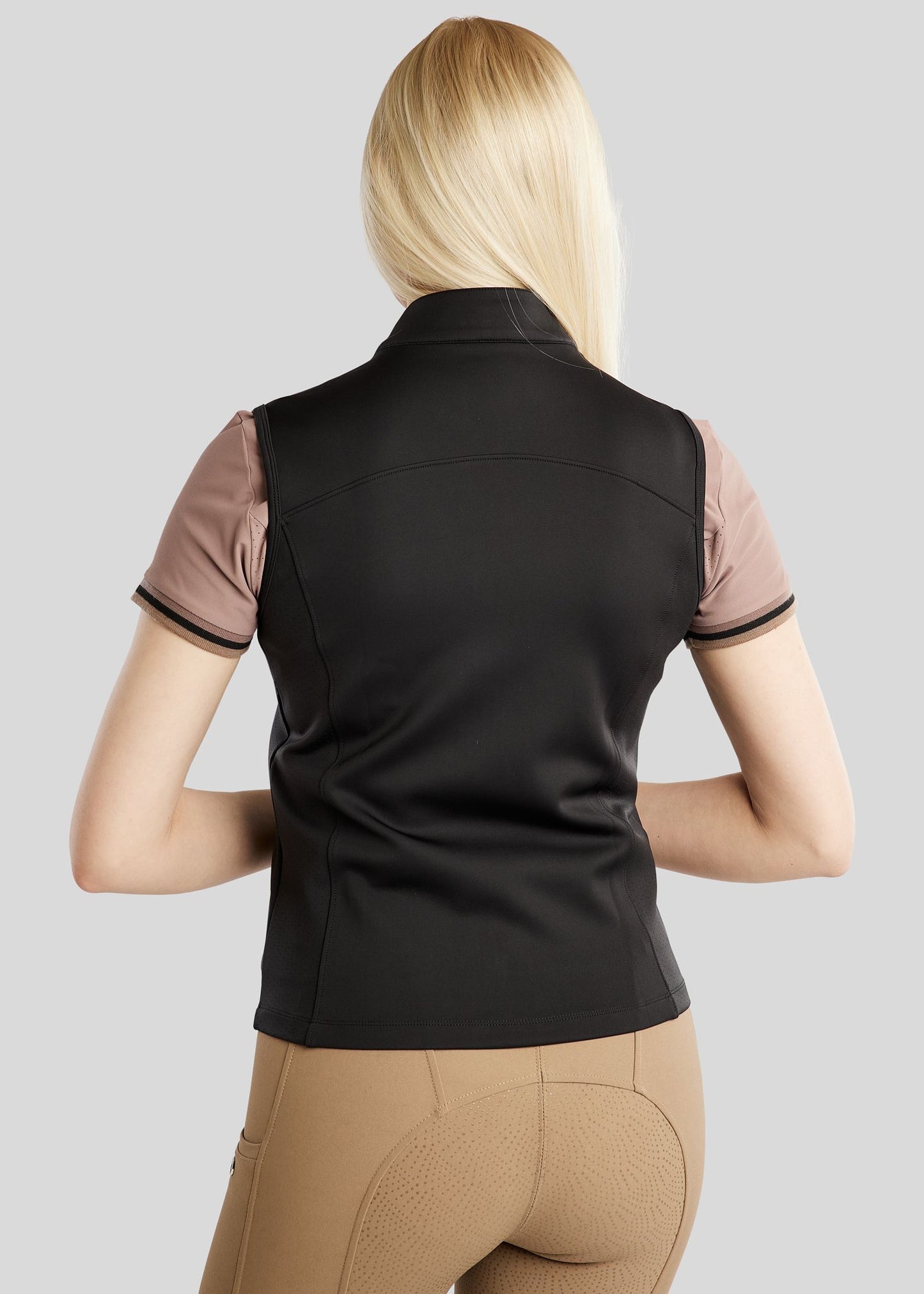 MoDahne Vest con cristales champagne - Negro