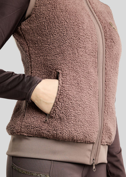 MoEbba chaleco Teddy - Nougat Brown