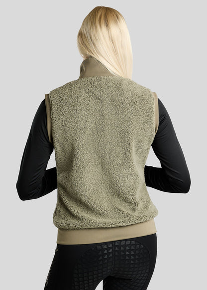 MoEbba chaleco Teddy - Dusty Green