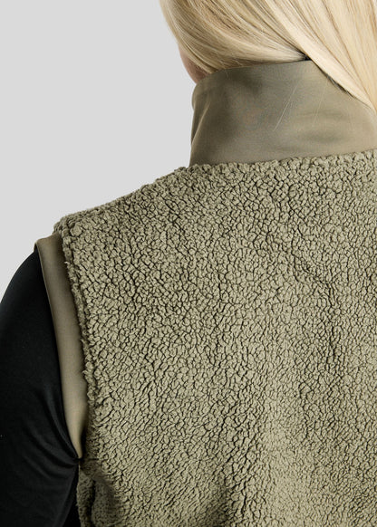 MoEbba chaleco Teddy - Dusty Green