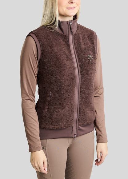 MoEbba Chaleco Teddy - Black Peony