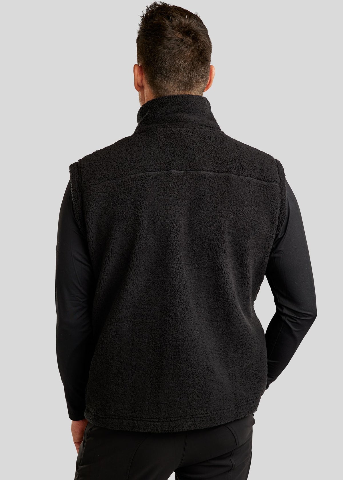 MoCharlie Chaleco Teddy Montar - Negro