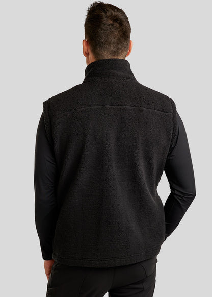 MoCharlie Chaleco Teddy Montar - Negro