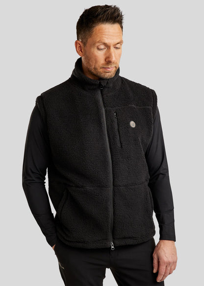 MoCharlie Chaleco Teddy Montar - Negro