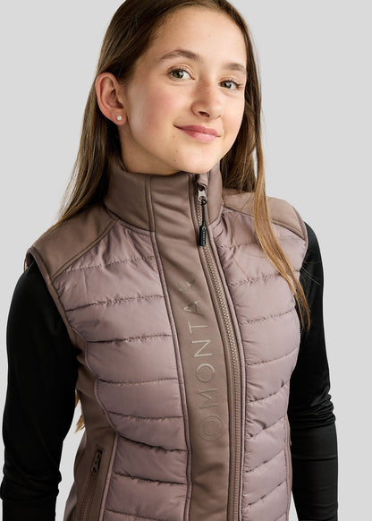 Emma Junior Chaleco Softshell Híbrido Montar - Nougat Brown