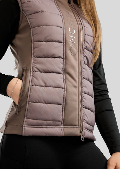 Emma Junior Chaleco Softshell Híbrido Montar - Nougat Brown