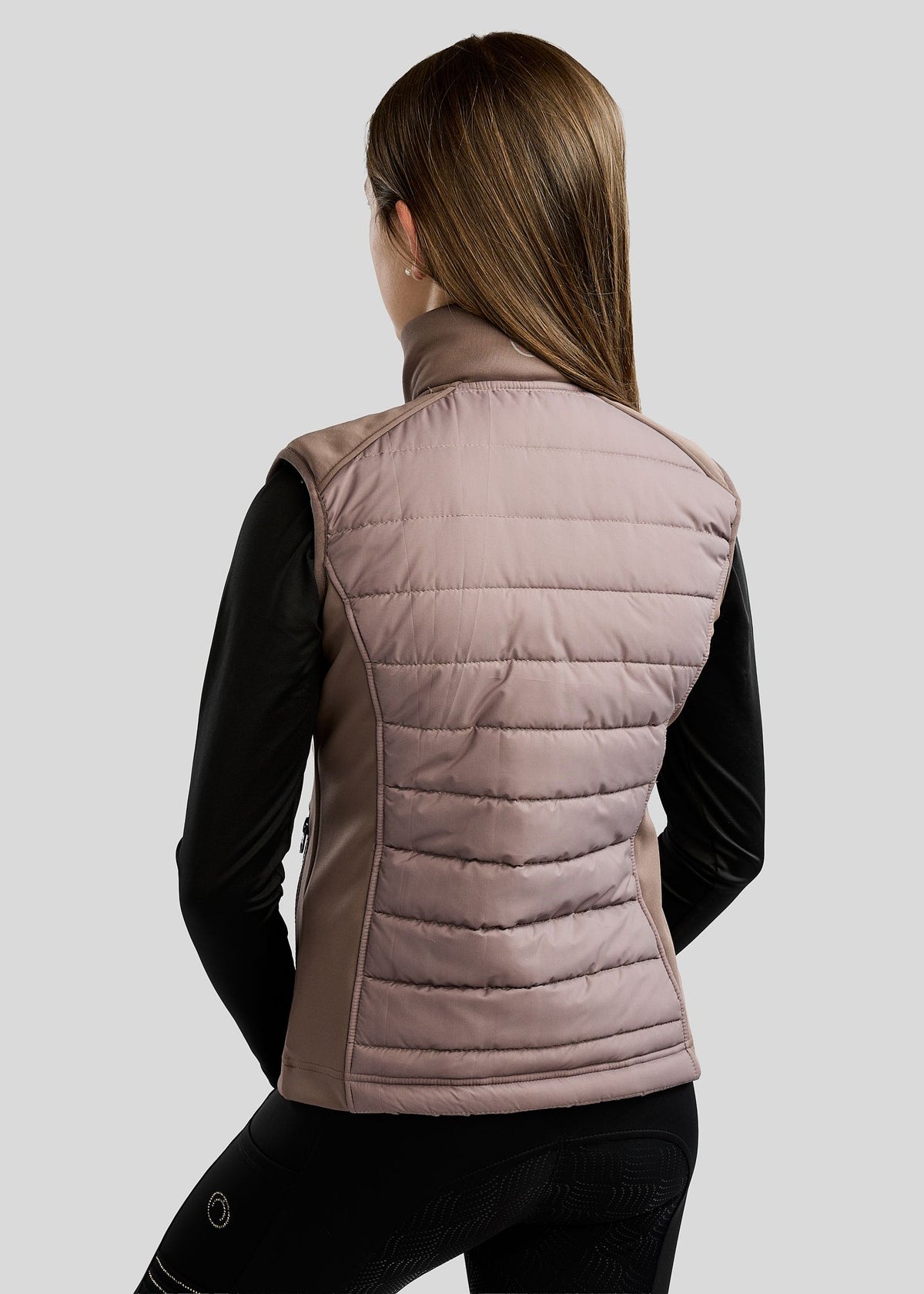 Emma Junior Chaleco Softshell Híbrido Montar - Nougat Brown
