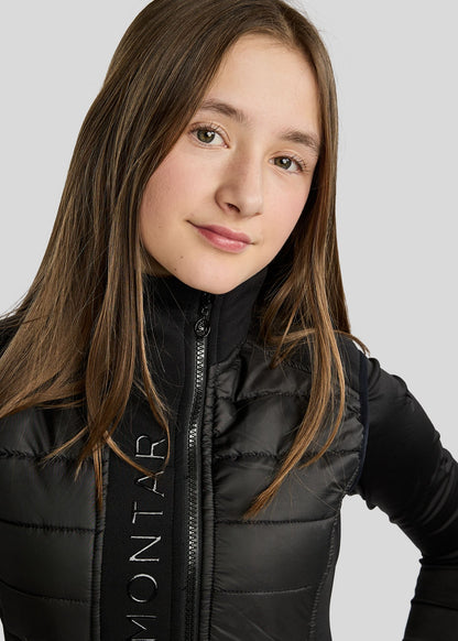 Emma Junior Chaleco Softshell Híbrido Montar - Negro