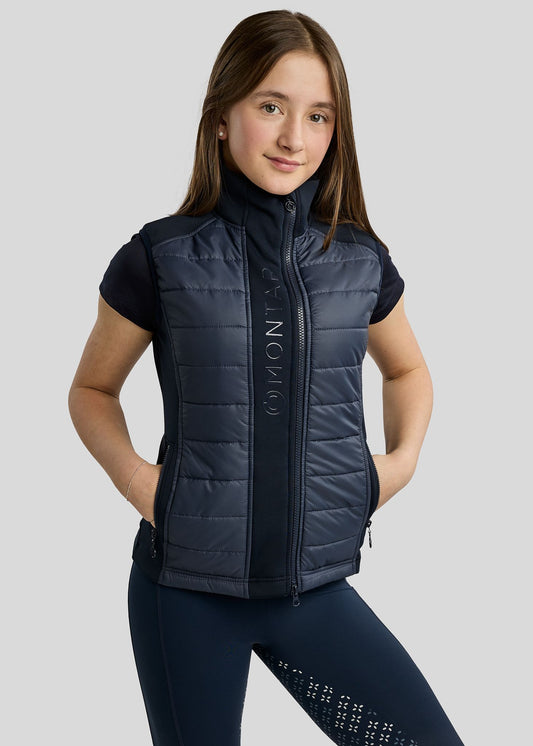 Emma Junior Chaleco Softshell Híbrido Montar - Navy