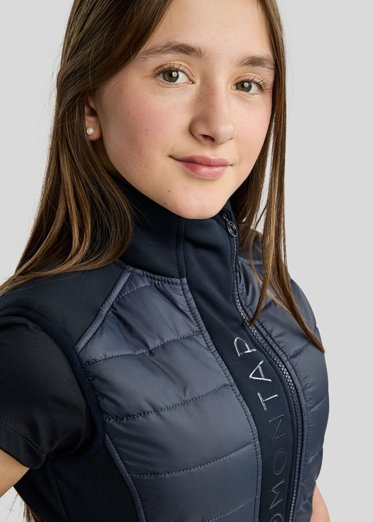 Emma Junior Chaleco Softshell Híbrido Montar - Navy