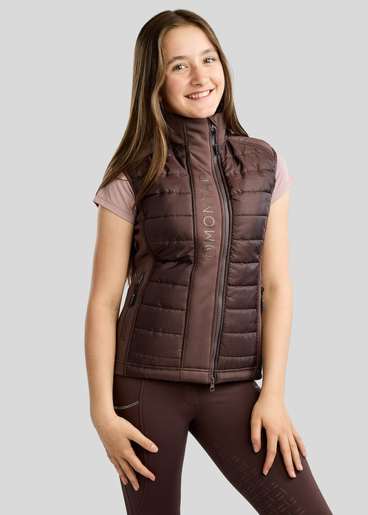 Emma Junior Chaleco Softshell Híbrido Montar - Black Peony
