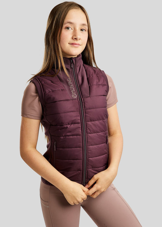 MoCaroline Junior Hybrid Bodywarmer con cristales champagne - Fig