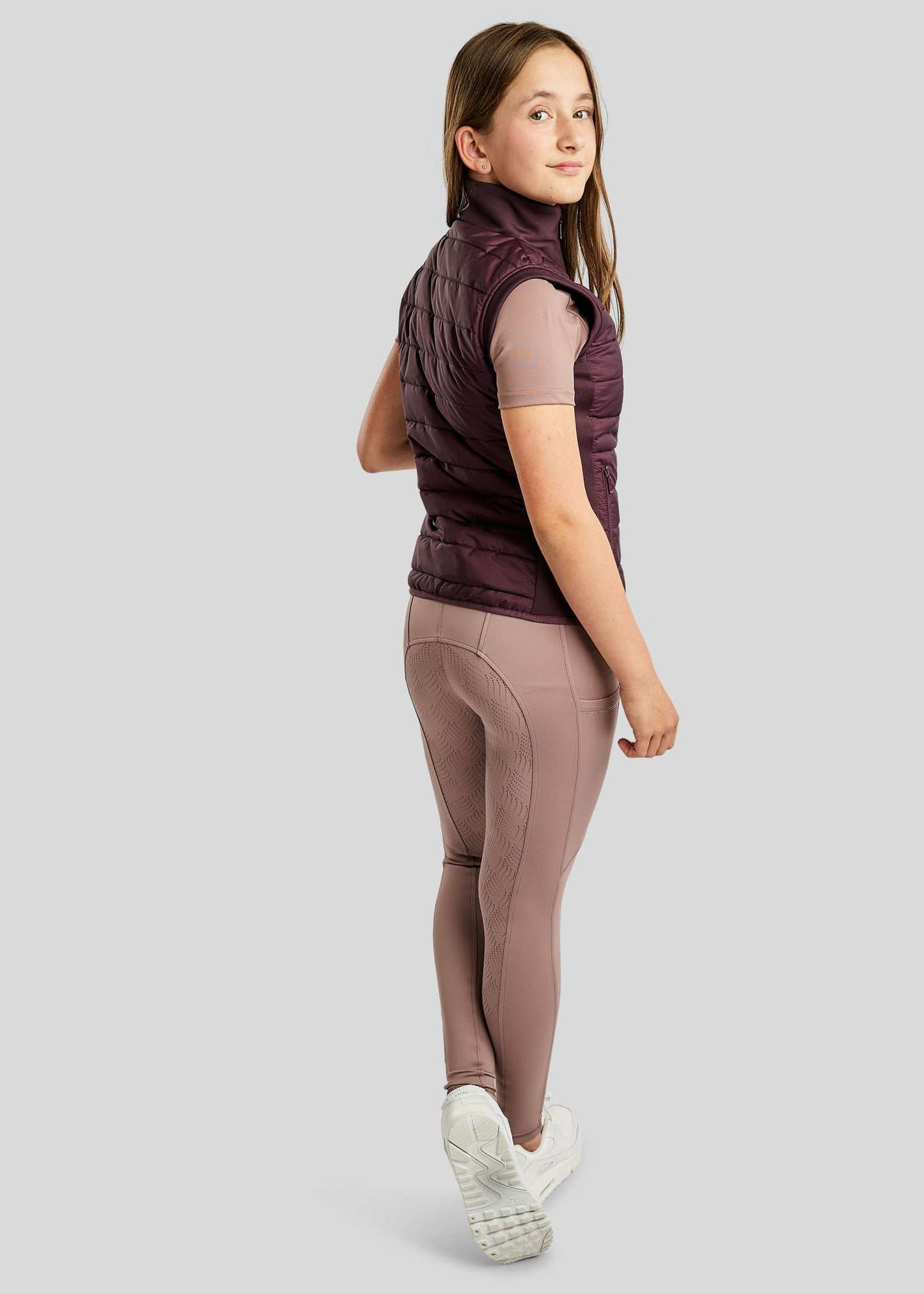 MoCaroline Junior Hybrid Bodywarmer con cristales champagne - Fig
