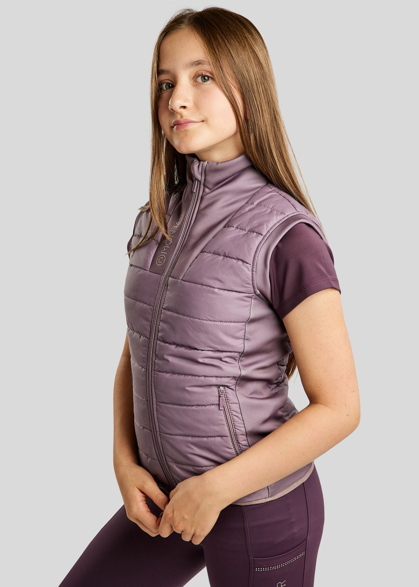 MoCaroline Junior Hybrid Bodywarmer con cristales champagne - Blush